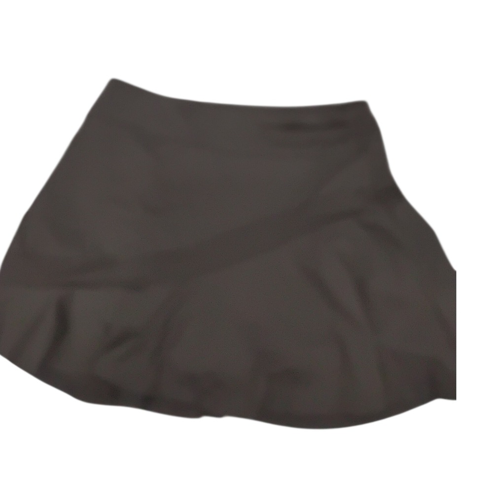 Ekouaer Black Athletic Skort with Mesh Detail and Ruffle Hem Size L‎